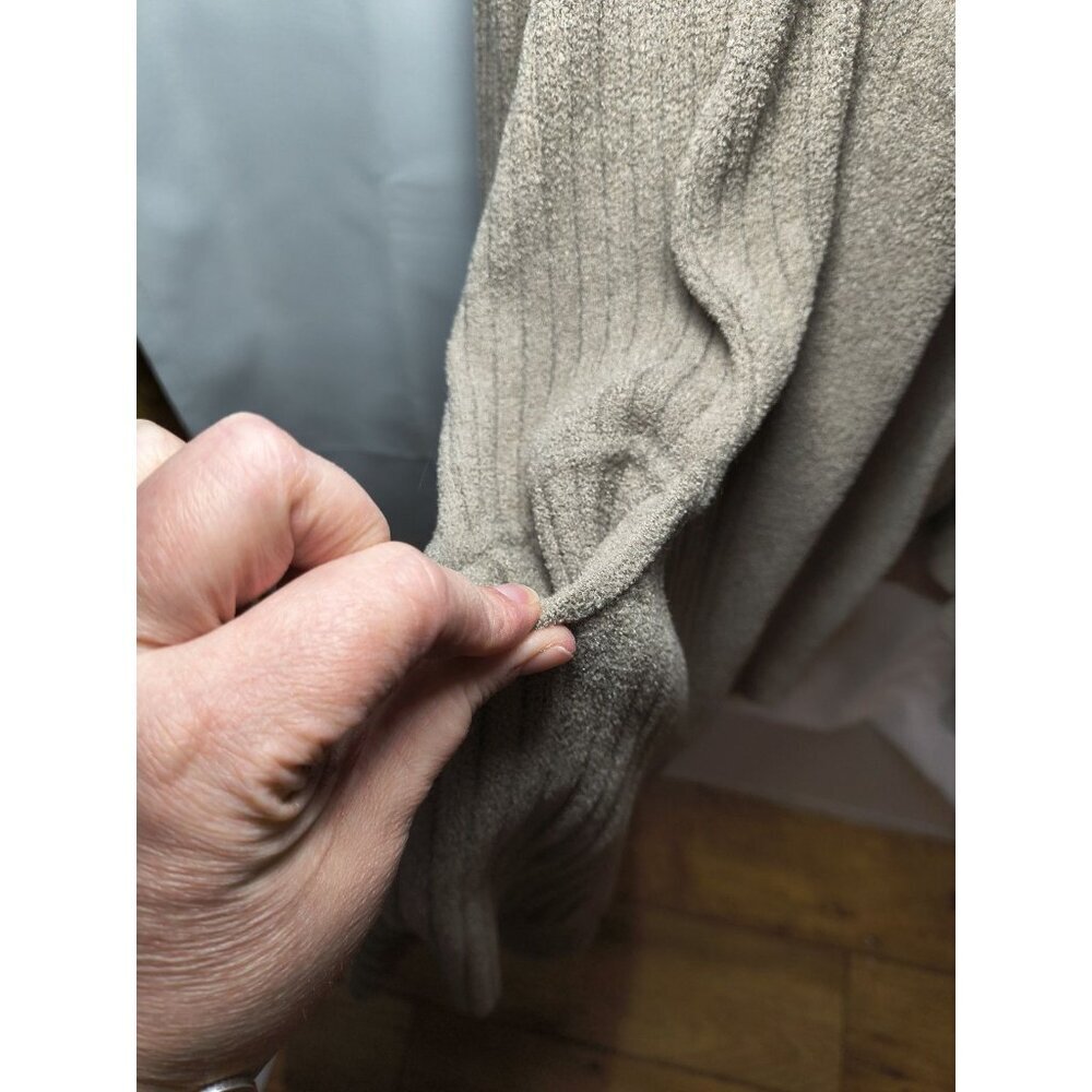 Barefoot Dreams CozyChic Ultra Lite Open Front Cardigan in Almond - Size Medium - Picture 5 of 8